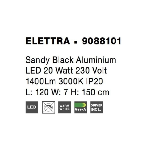 Závěsné LED svítidlo NOVA LUCE ELETTRA 20W 3000K 9088101 (obrázek 11)