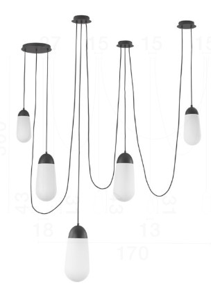 Závěsné svítidlo NOVA LUCE BLAKY E14 9092826 bez žárovky