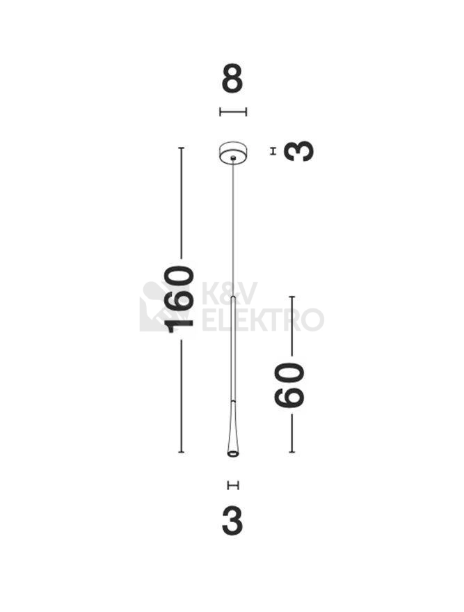 Obrázek produktu Závěsné LED svítidlo NOVA LUCE GOCCIO 6W 3000K 9102592 3
