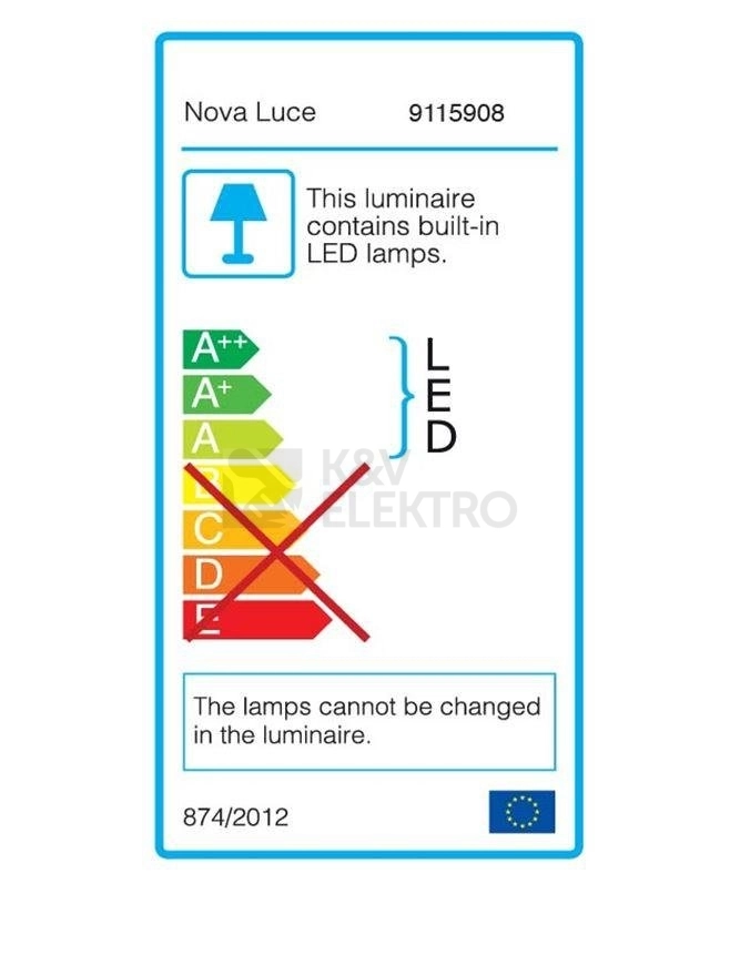 Obrázek produktu Nástěnné LED svítidlo NOVA LUCE LINE 2x8W 3000K 9115908 7