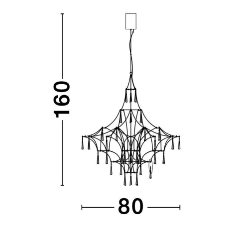 Závěsné LED svítidlo NOVA LUCE GORO 20W 3000K 9116820 (obrázek 6)