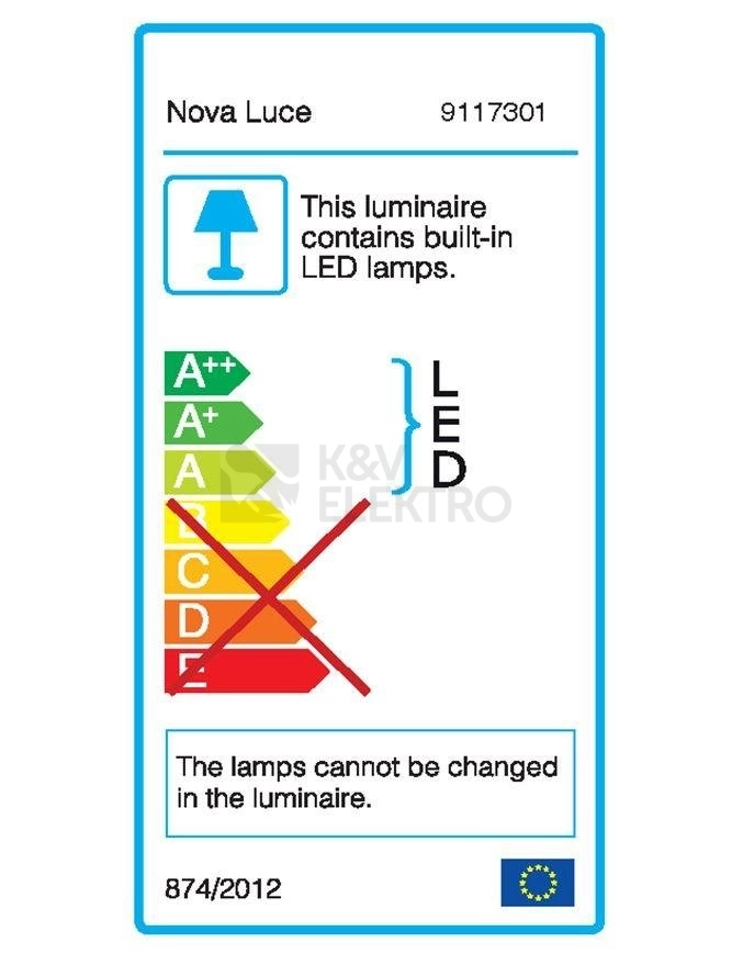 Obrázek produktu Nástěnné LED svítidlo NOVA LUCE MARNELL 12W 3000K 9117301 1