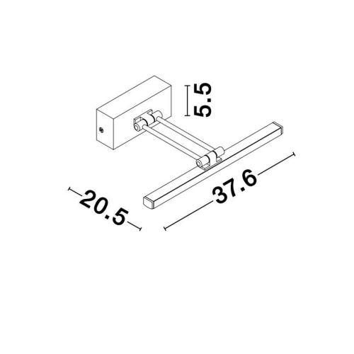 Nástěnné LED svítidlo NOVA LUCE MARNELL 12W 3000K 9117302 (obrázek 10)