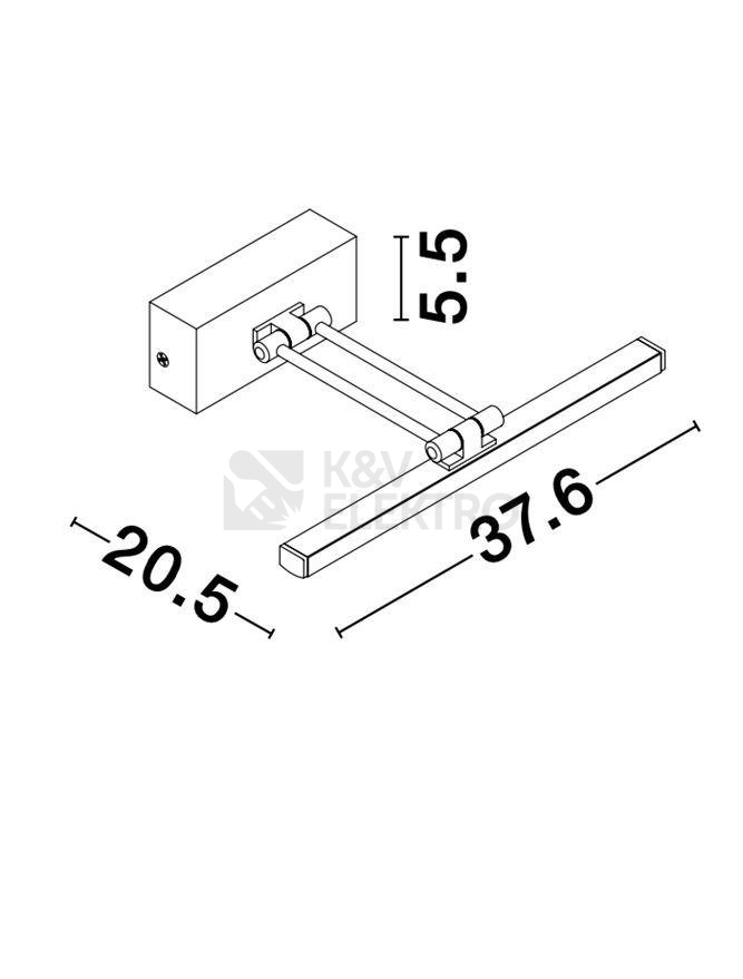 Obrázek produktu Nástěnné LED svítidlo NOVA LUCE MARNELL 12W 3000K 9117302 9
