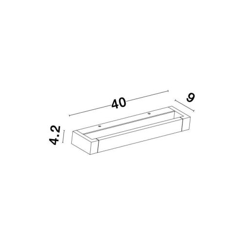 Nástěnné LED svítidlo NOVA LUCE LINE 12W 3000K 9117312 (obrázek 8)