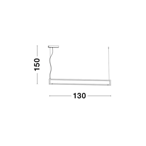 Závěsné LED svítidlo NOVA LUCE LINE 38W 3000K 9117338 (obrázek 6)