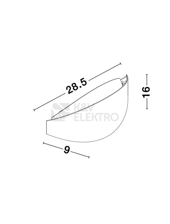 Obrázek produktu Nástěnné LED svítidlo NOVA LUCE ASTRID 20W 3000K 9128320 9