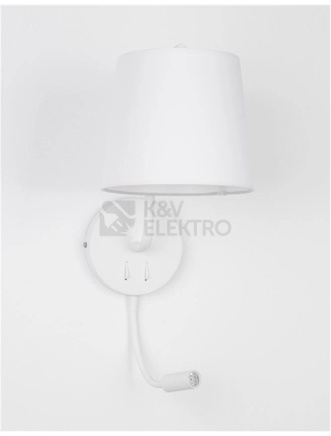 Obrázek produktu Nástěnné svítidlo NOVA LUCE SAGE E27 + LED na čtení 3000K 9129329 bez žárovky 3