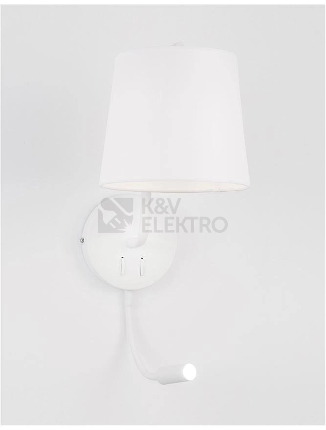 Obrázek produktu Nástěnné svítidlo NOVA LUCE SAGE E27 + LED na čtení 3000K 9129329 bez žárovky 4