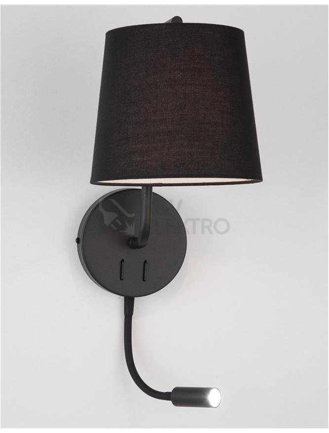 Obrázek produktu Nástěnné svítidlo NOVA LUCE SAGE E27 + LED na čtení 3000K 9129330 bez žárovky 5