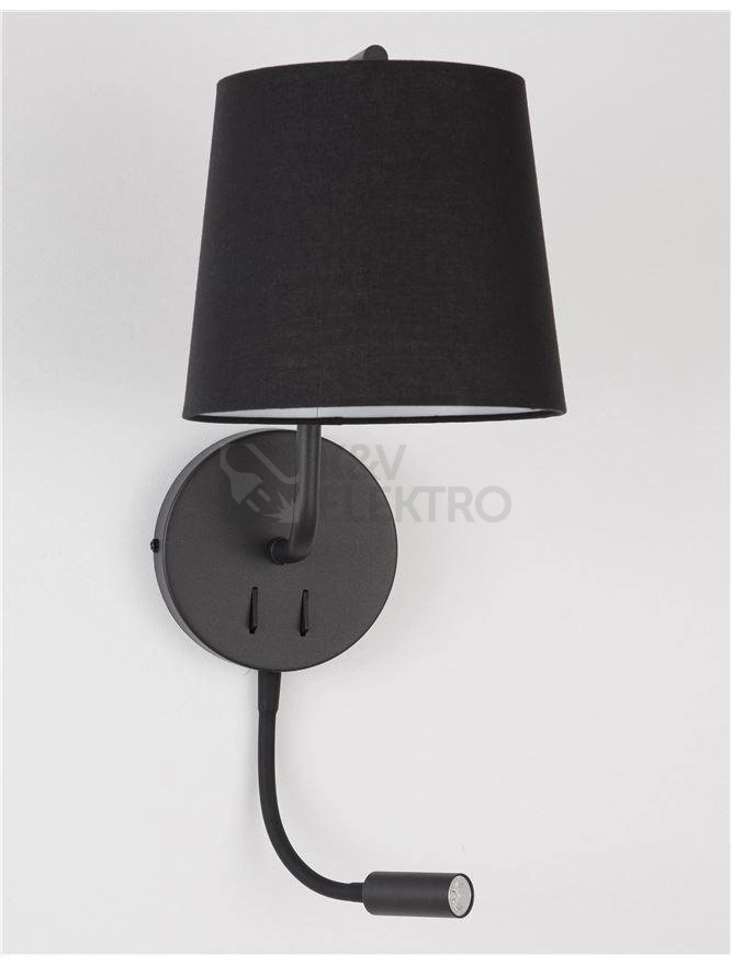 Obrázek produktu Nástěnné svítidlo NOVA LUCE SAGE E27 + LED na čtení 3000K 9129330 bez žárovky 6