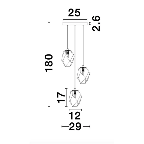 Závěsné svítidlo NOVA LUCE ICE G9 9160233 bez žárovky (obrázek 5)