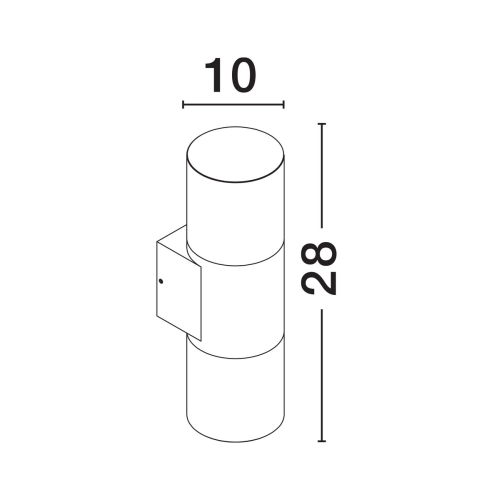 Nástěnné LED svítidlo NOVA LUCE PAUL 10W 3000K IP65 9176106 (obrázek 6)
