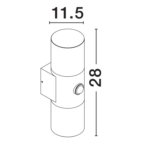 Nástěnné LED svítidlo NOVA LUCE PAUL 10W 3000K IP65 9176107 s pohybovým čidlem