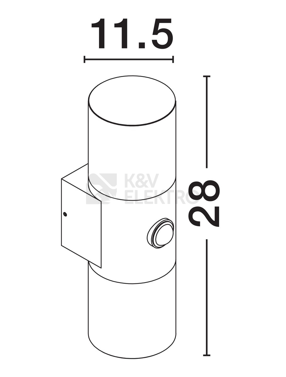 Obrázek produktu Nástěnné LED svítidlo NOVA LUCE PAUL 10W 3000K IP65 9176107 s pohybovým čidlem 5