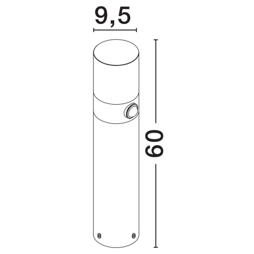 Sloupkové LED svítidlo NOVA LUCE PAUL 10W 3000K IP65 9176108 s pohybovým čidlem (obrázek 2)