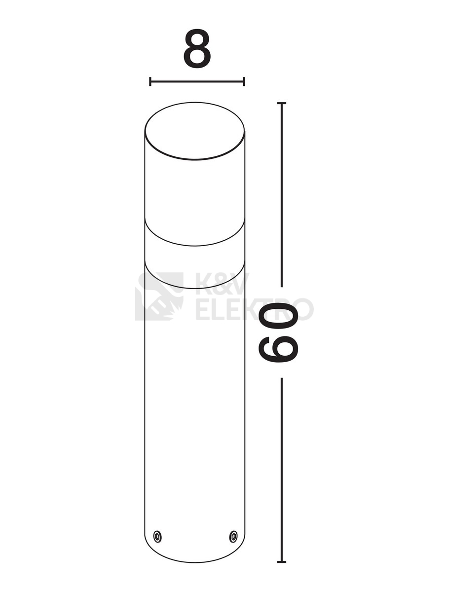 Obrázek produktu Sloupkové LED svítidlo NOVA LUCE PAUL 10W 3000K IP65 9176109 5