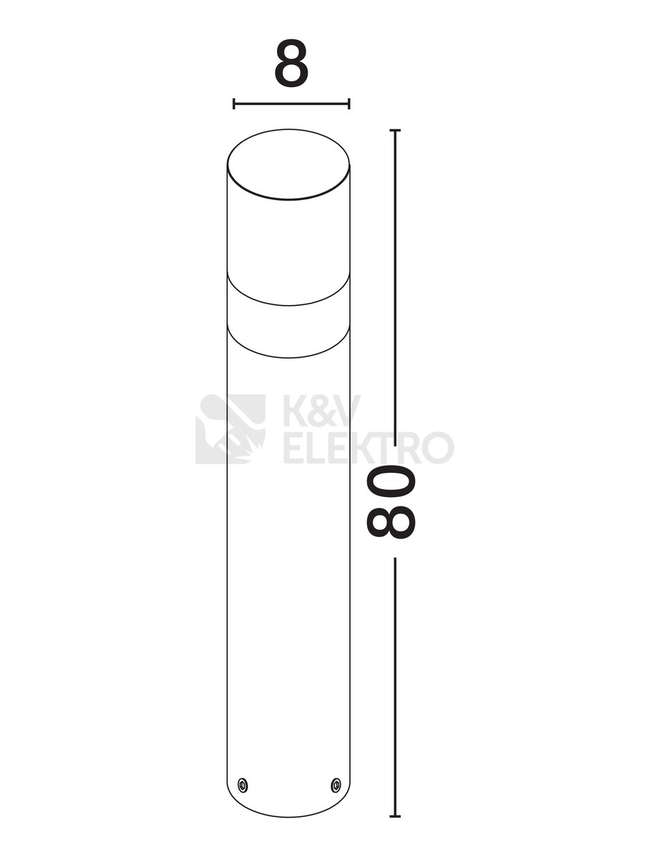 Obrázek produktu Sloupkové LED svítidlo NOVA LUCE PAUL 10W 3000K IP65 9176110 7