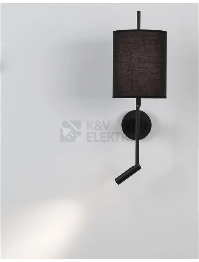 Obrázek produktu Nástěnné svítidlo NOVA LUCE YAMA E27 + LED na čtení 3000K 9180512 bez žárovky 1