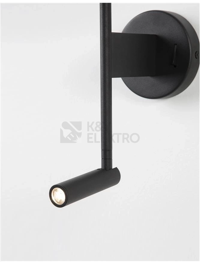Obrázek produktu Nástěnné svítidlo NOVA LUCE YAMA E27 + LED na čtení 3000K 9180512 bez žárovky 4