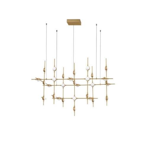 Závěsné LED svítidlo NOVA LUCE ATOMO 84W 3000K 9180630 stmívatelné Triac