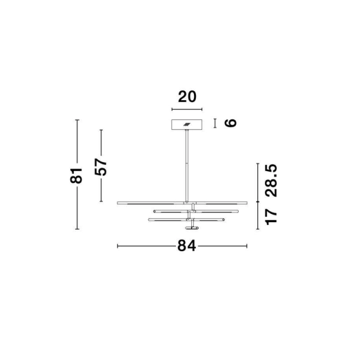 Závěsné LED svítidlo NOVA LUCE RACCIO 48W 3000K 9180781 stmívatelné Triac (obrázek 3)