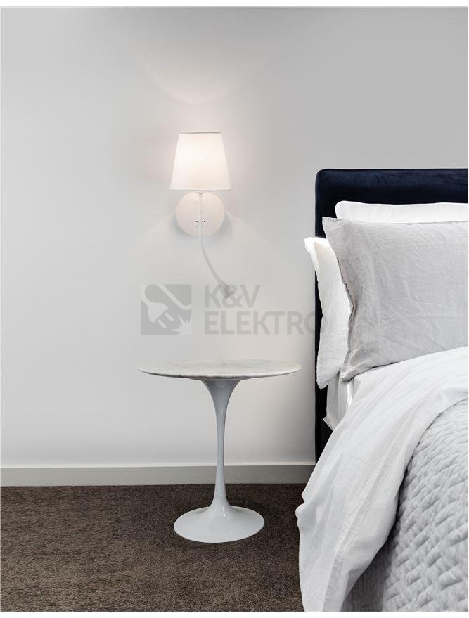 Obrázek produktu Nástěnné svítidlo NOVA LUCE NIA E27 + LED na čtení 3000K 9182371 bez žárovky 4