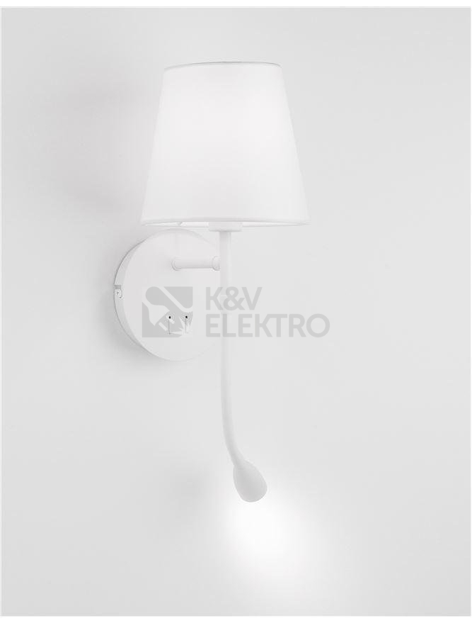 Obrázek produktu Nástěnné svítidlo NOVA LUCE NIA E27 + LED na čtení 3000K 9182371 bez žárovky 8