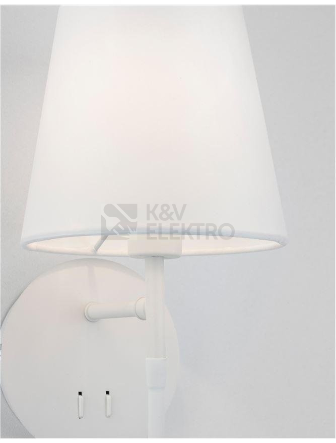 Obrázek produktu Nástěnné svítidlo NOVA LUCE NIA E27 + LED na čtení 3000K 9182371 bez žárovky 10