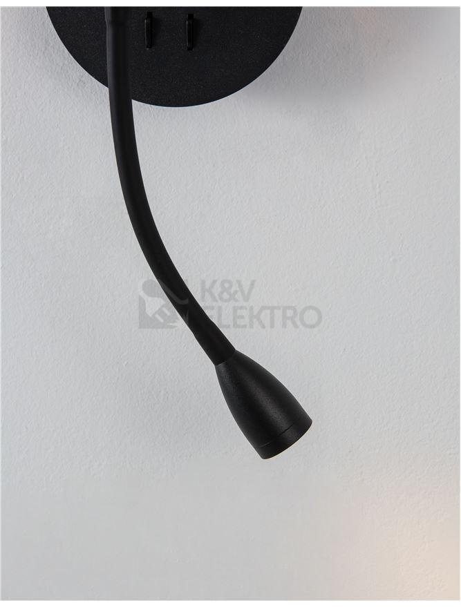 Obrázek produktu Nástěnné svítidlo NOVA LUCE NIA E27 + LED na čtení 3000K 9182372 bez žárovky 4