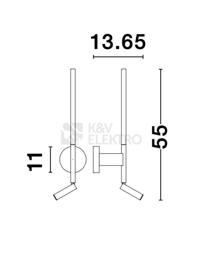 Obrázek produktu Nástěnné LED svítidlo NOVA LUCE HANDY 9W 3000K 9182811 4