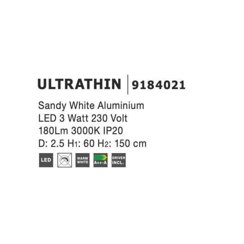 Závěsné LED svítidlo NOVA LUCE ULTRATHIN 3W 3000K 9184021 (obrázek 4)