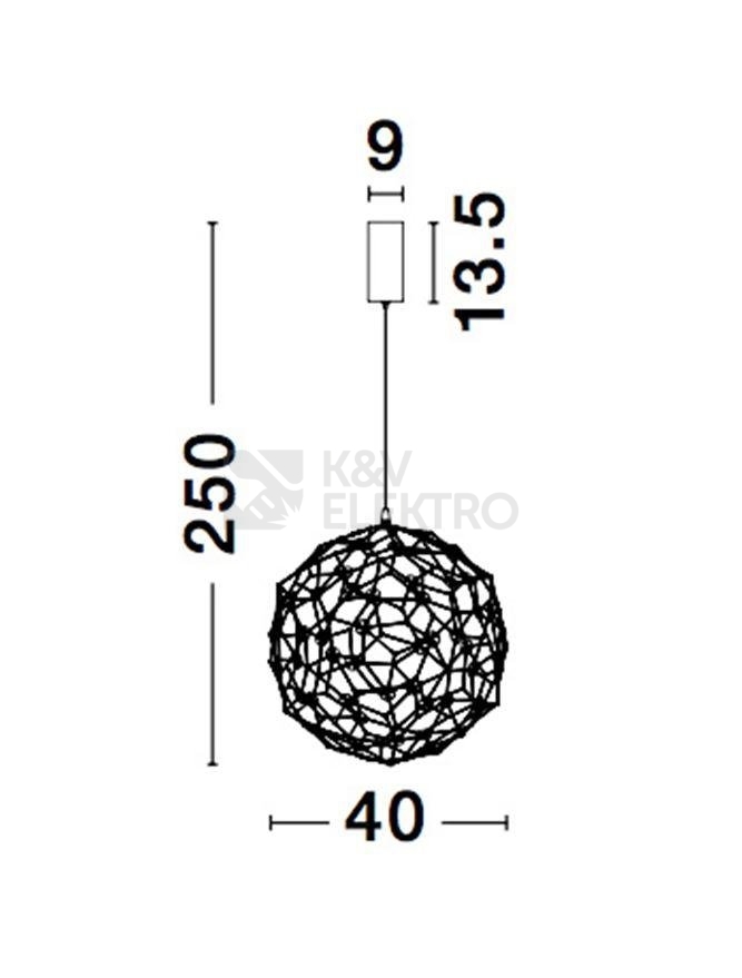 Obrázek produktu Závěsné LED svítidlo NOVA LUCE SOLE 21W 3000K 9186002 7