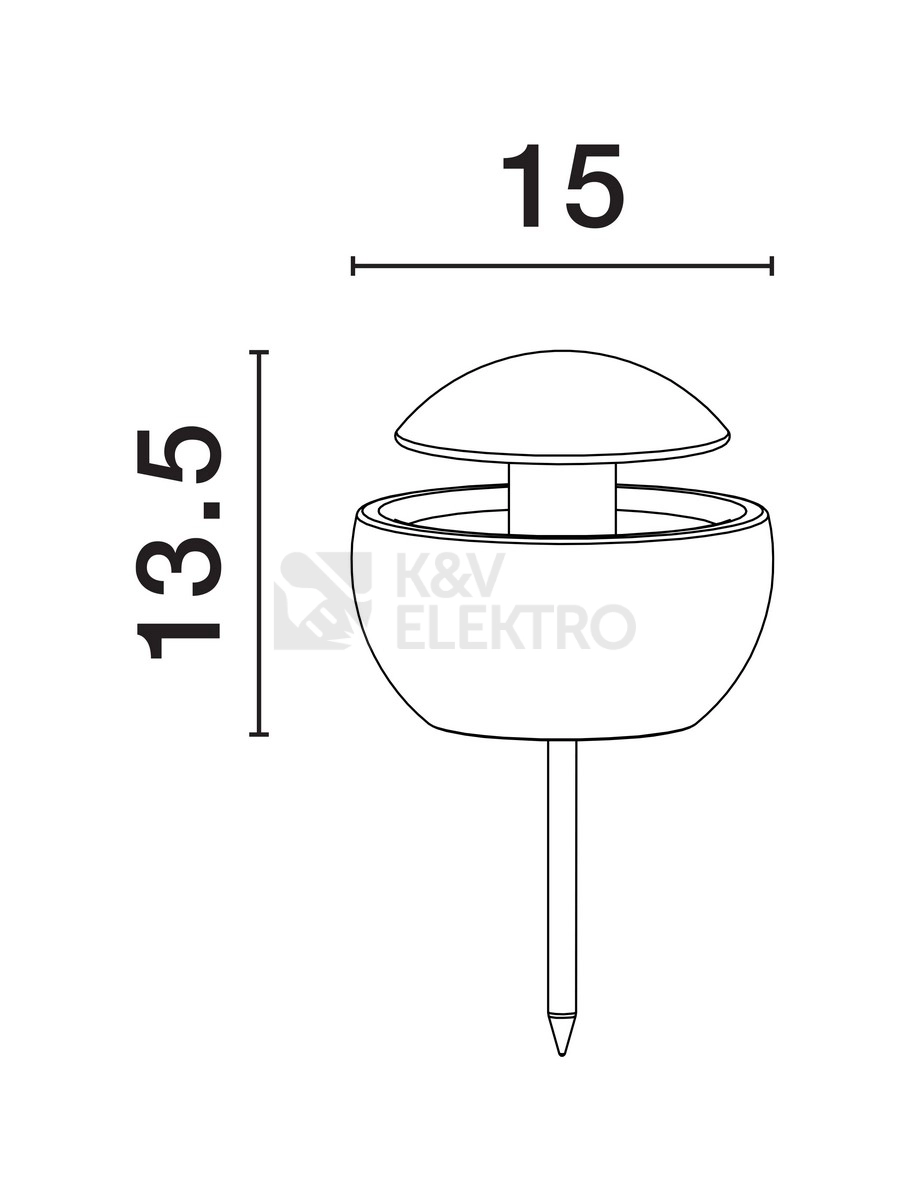Obrázek produktu Zapichovací svítidlo NOVA LUCE MINOR G9 5W IP65 9186704 bez žárovky 5