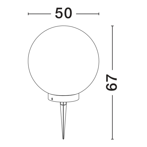Zapichovací svítidlo NOVA LUCE METRO E27 12W IP65 9186715 bez žárovky