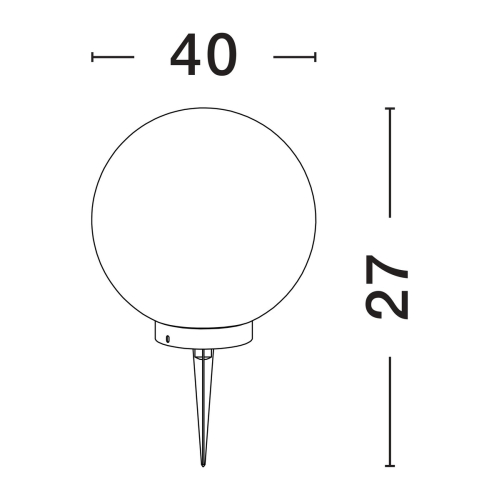 Zapichovací svítidlo NOVA LUCE METRO E27 12W IP65 9186716 bez žárovky