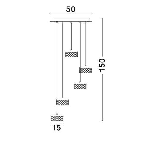 Závěsné LED svítidlo NOVA LUCE BION 32W 3000K 9186942