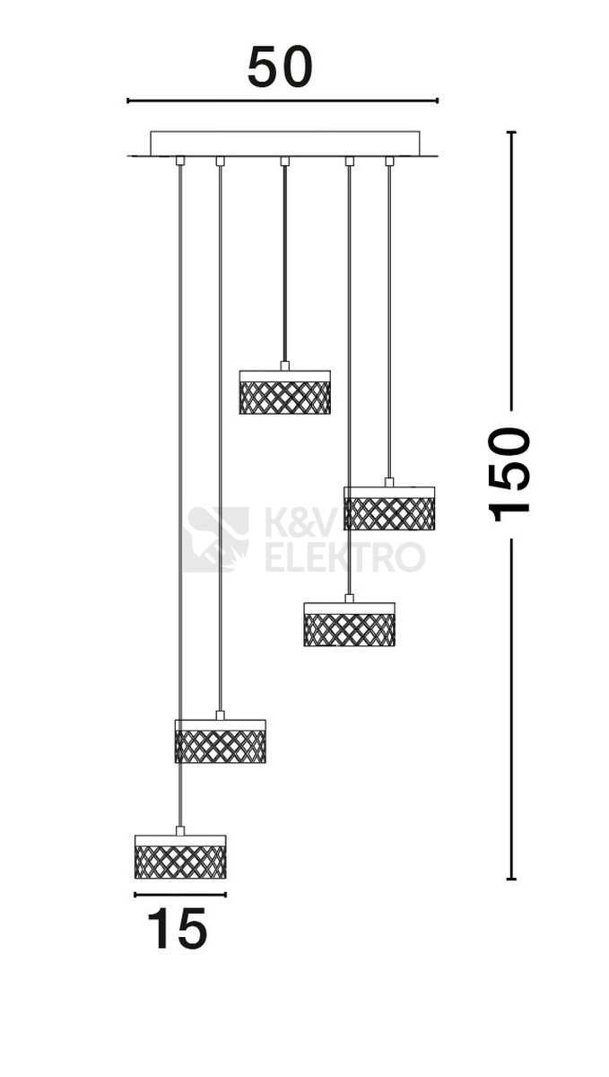 Obrázek produktu Závěsné LED svítidlo NOVA LUCE BION 32W 3000K 9186942 4