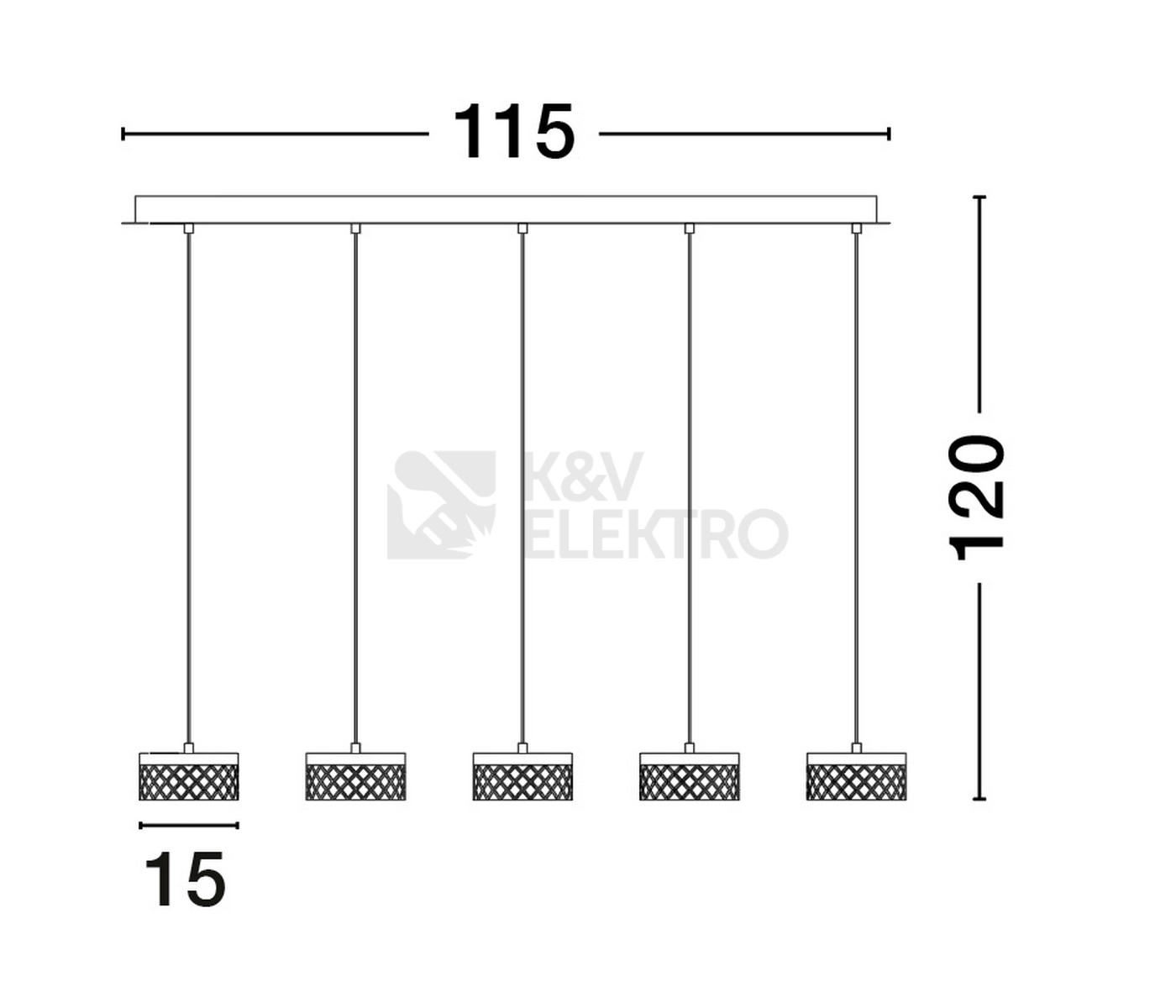 Obrázek produktu Závěsné LED svítidlo NOVA LUCE BION 32W 3000K 9186943 4