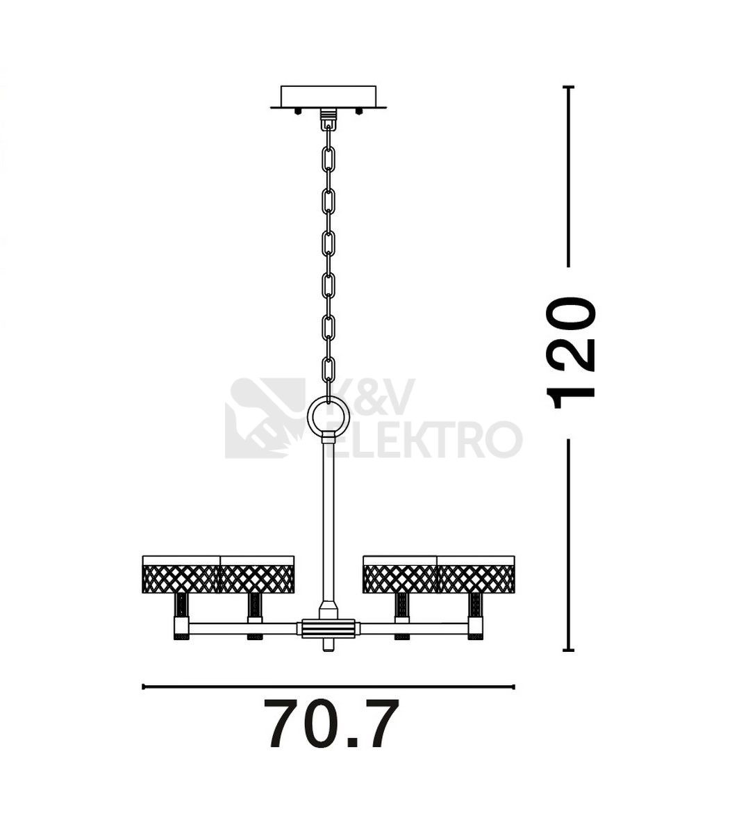 Obrázek produktu Závěsné LED svítidlo NOVA LUCE BION 38W 3000K 9186944 6