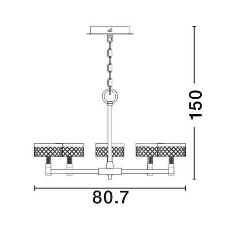 Závěsné LED svítidlo NOVA LUCE BION 48W 3000K 9186945 (obrázek 6)