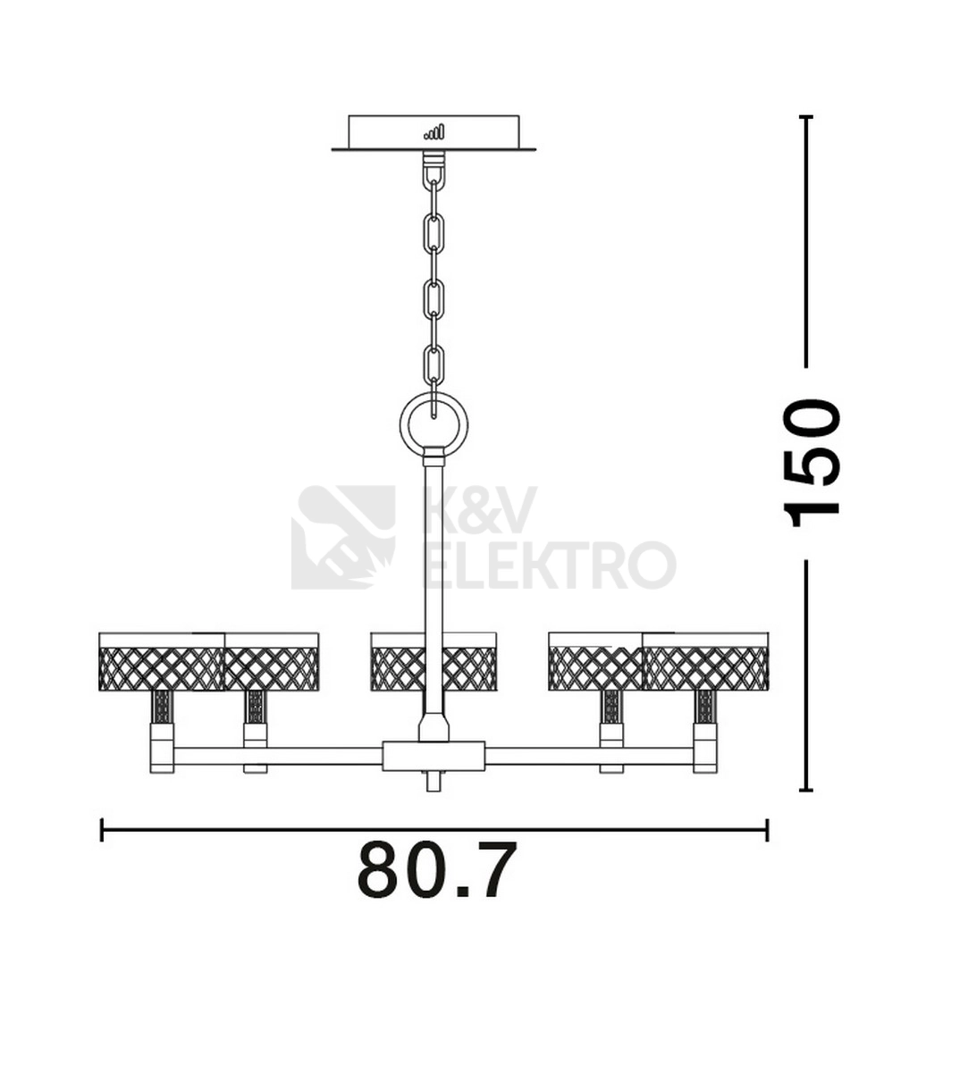 Obrázek produktu Závěsné LED svítidlo NOVA LUCE BION 48W 3000K 9186945 5