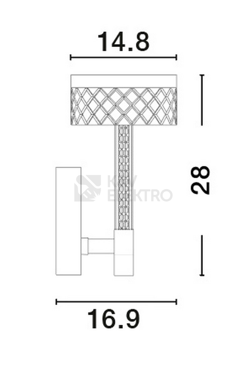 Obrázek produktu Nástěnné LED svítidlo NOVA LUCE BION 8W 3000K 9186946 1
