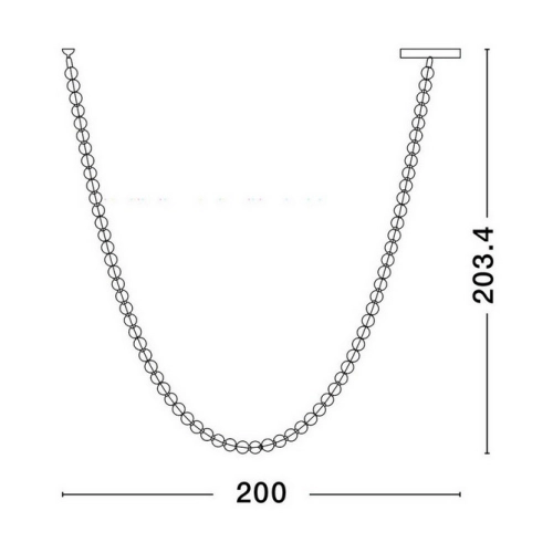 Závěsné LED svítidlo NOVA LUCE PERLA 109W 3000K 9186957 stmívatelné Triac (obrázek 6)