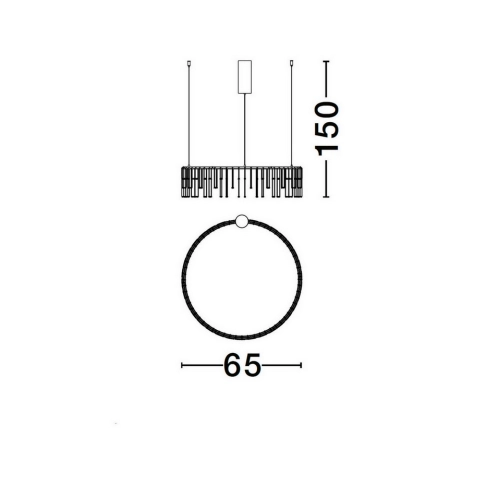 Závěsné LED svítidlo NOVA LUCE STELLAR 26W 3000K 9186974 stmívatelné Triac (obrázek 5)