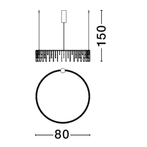 Závěsné LED svítidlo NOVA LUCE STELLAR 31W 3000K 9186977 stmívatelné Triac