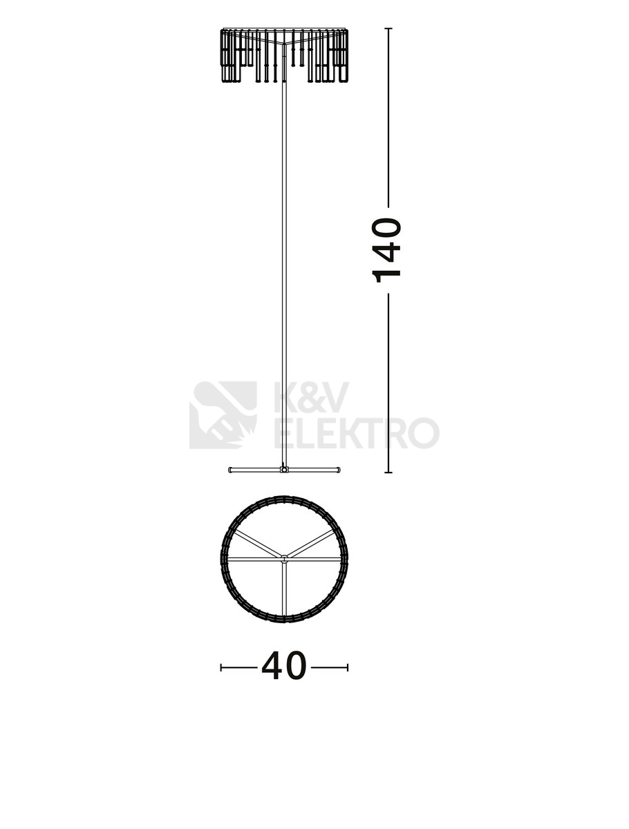 Obrázek produktu Stolní LED lampa NOVA LUCE STELLAR 17W 3000K 9186982 dotykově stmívatelné 5