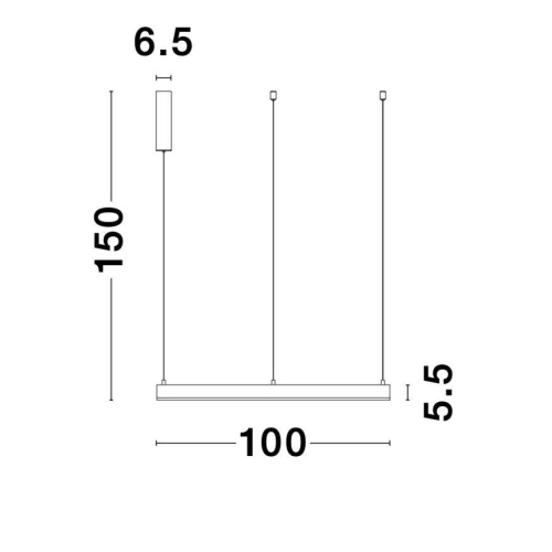 Závěsné LED svítidlo NOVA LUCE MOTIF 60W 3000K 9190655 stmívatelné Triac (obrázek 8)
