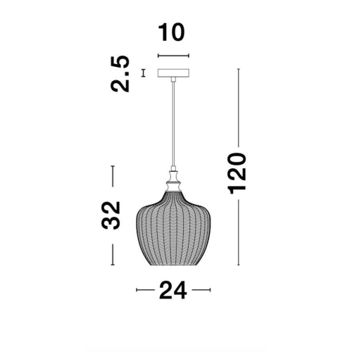 Závěsné svítidlo NOVA LUCE LONI E27 9191243 bez žárovky (obrázek 10)