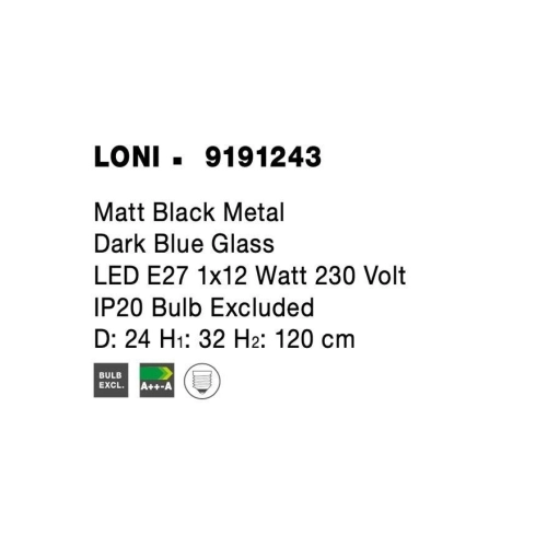 Závěsné svítidlo NOVA LUCE LONI E27 9191243 bez žárovky (obrázek 11)